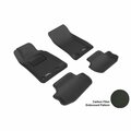 3D Maxpider Kagu 1st & 2 Row Floor Mat for 2010-2015 Chevrolet Camaro - Black L1CH01701509